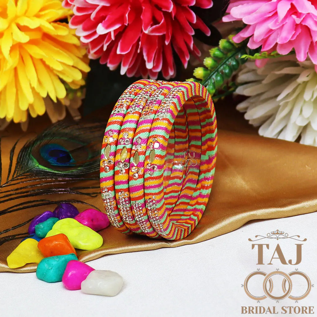 Traditional Indian bangles with a modern twist (Set of 2)