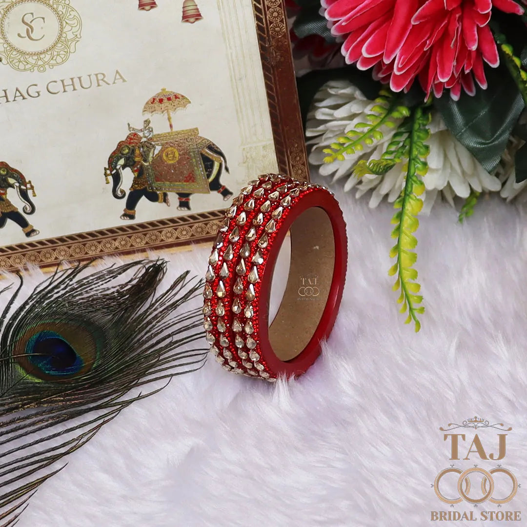 Pure Lac Bangles For Women With Best Kundan Design