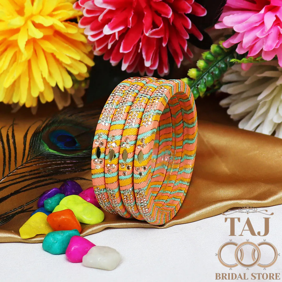 Traditional Indian bangles with a modern twist (Set of 2)