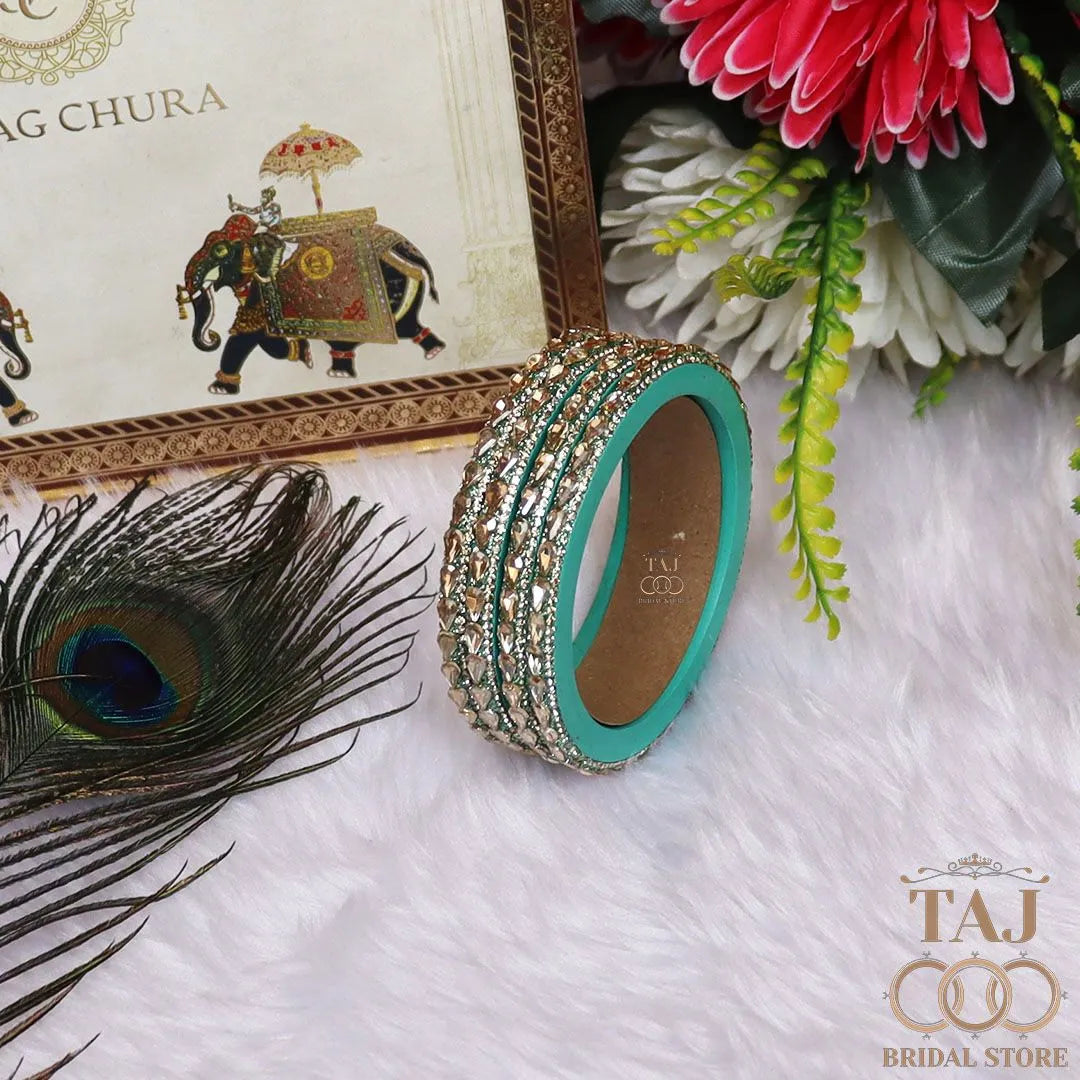 Pure Lac Bangles For Women With Best Kundan Design