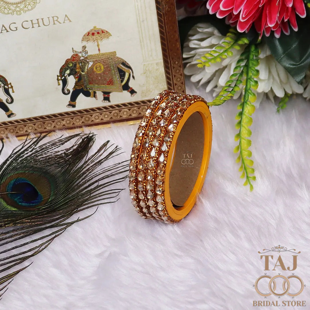 Pure Lac Bangles For Women With Best Kundan Design