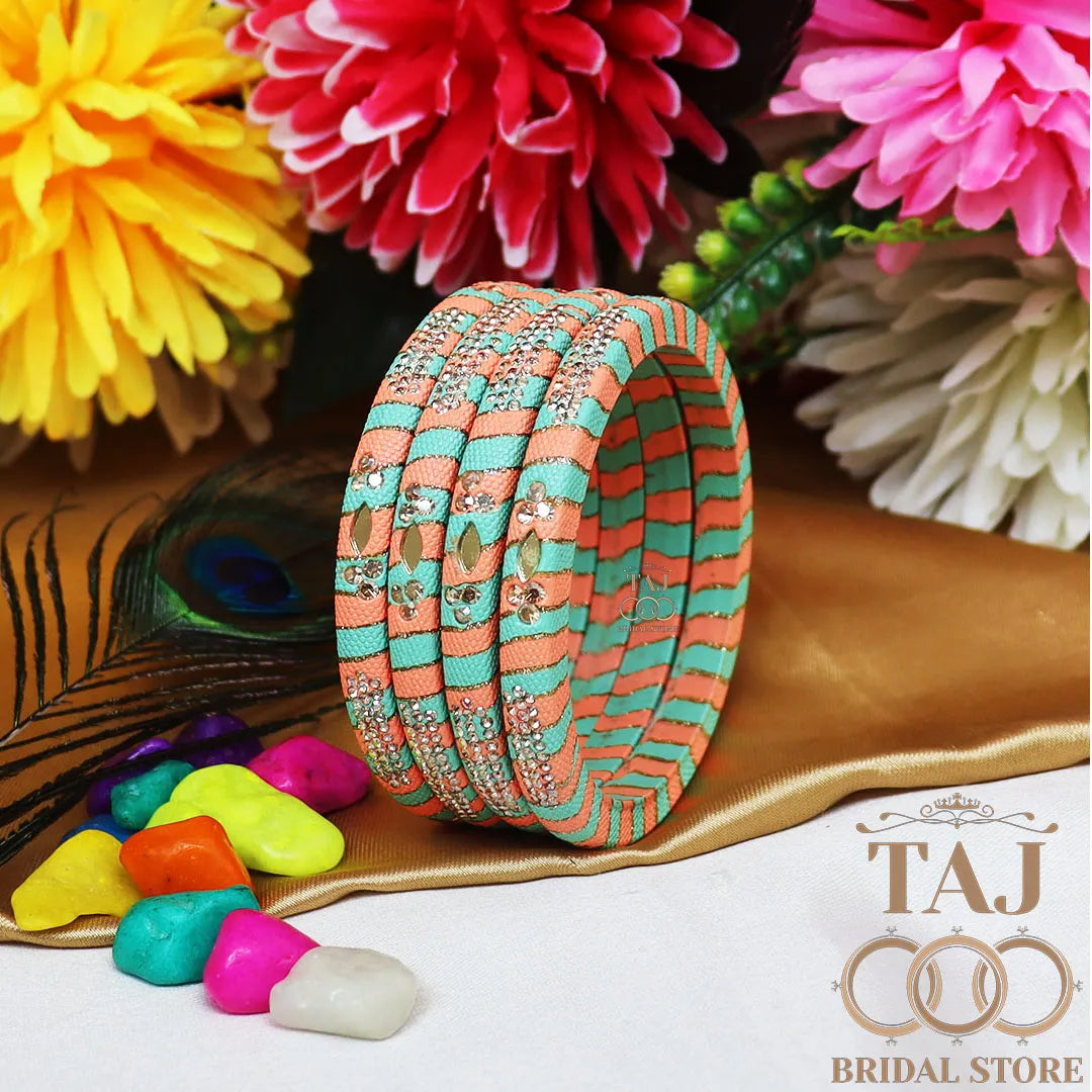 Traditional Indian bangles with a modern twist (Set of 2)