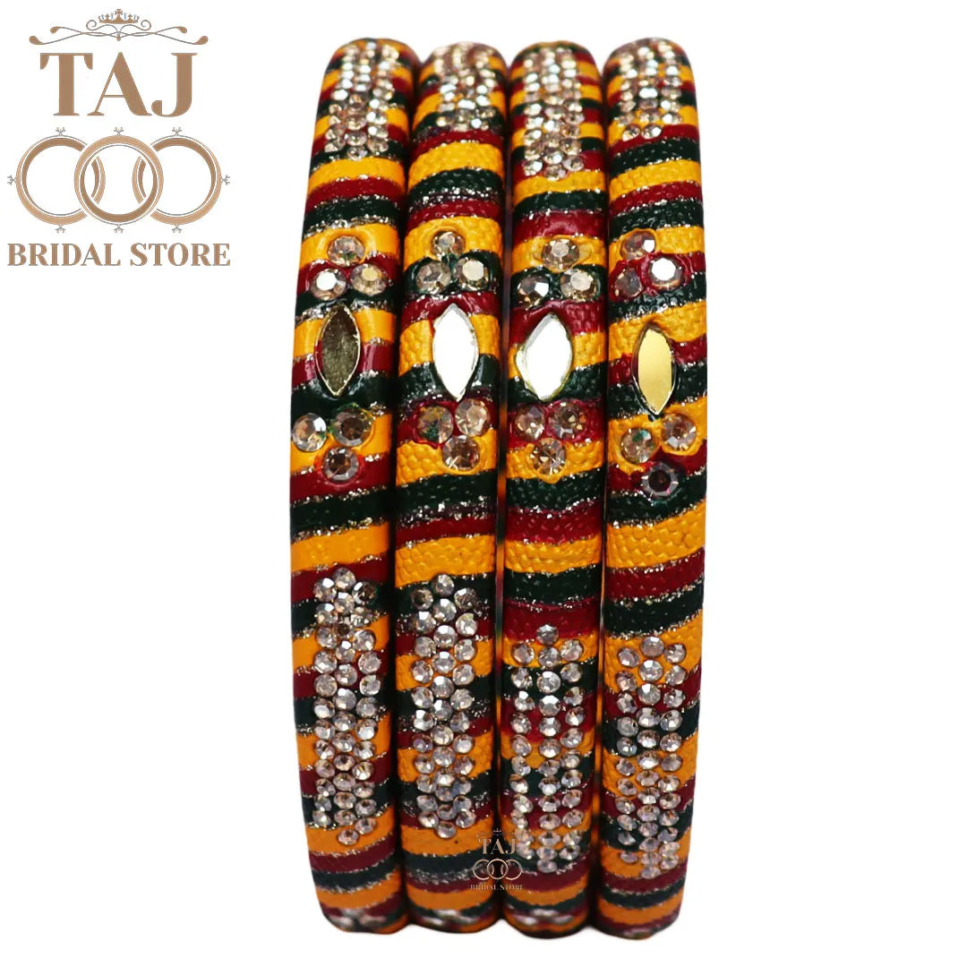 Traditional Indian bangles with a modern twist (Set of 2)