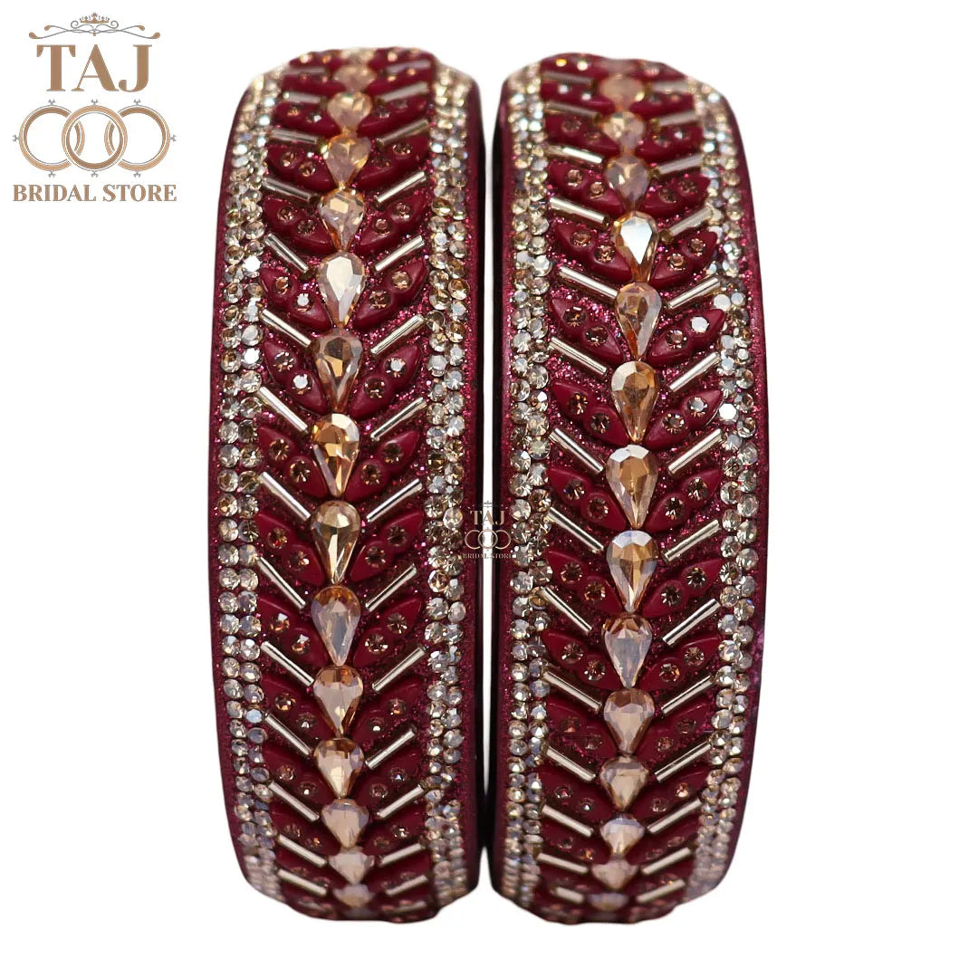 Jaipuri Fancy Lac Kada Bangles in Latest Kundan Design