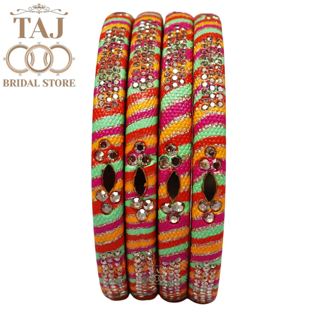 Traditional Indian bangles with a modern twist (Set of 2)