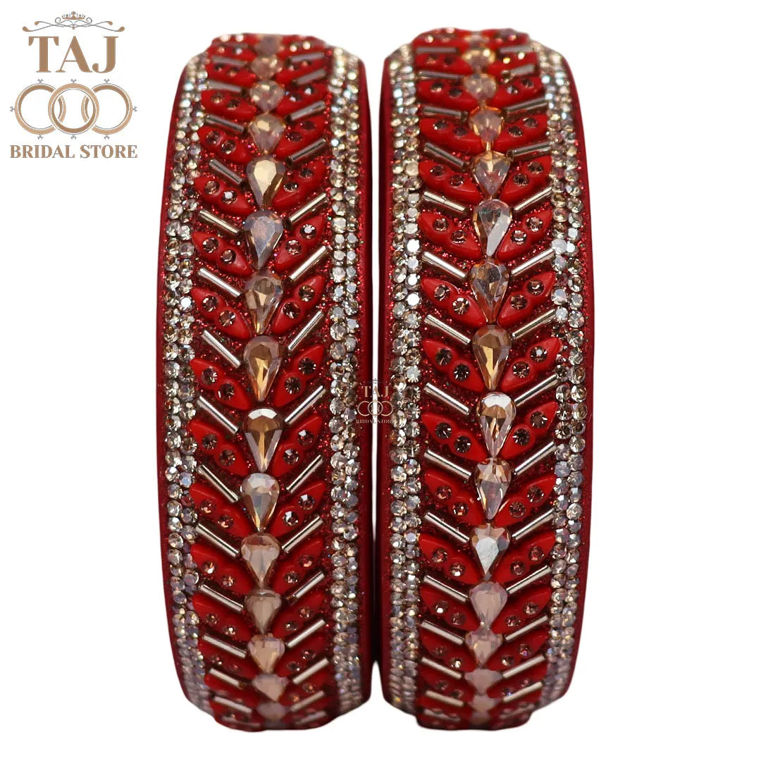Jaipuri Fancy Lac Kada Bangles in Latest Kundan Design