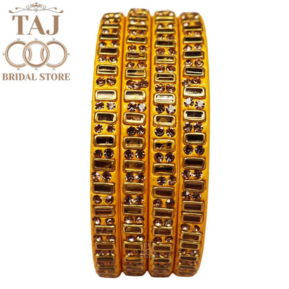 Kundan Lac Kada Bangles in Latest Design (Set of 4)