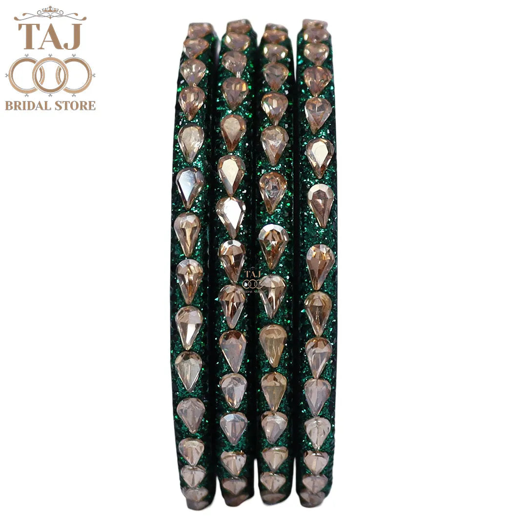 Pure Lac Bangles For Women With Best Kundan Design