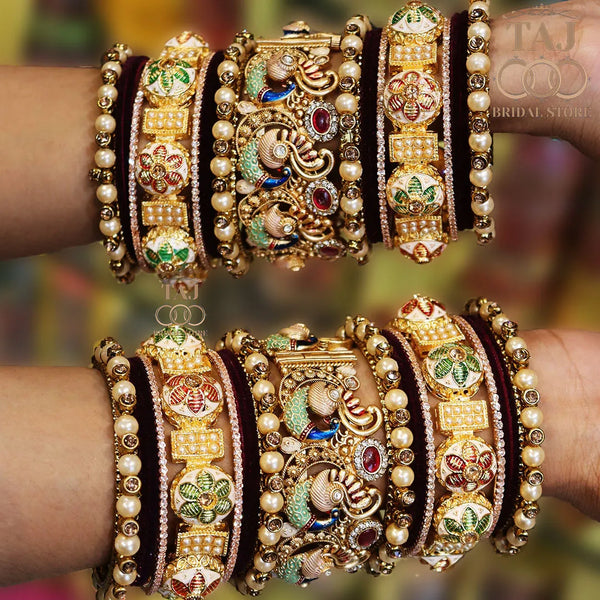 Wedding Chura Beautiful Rajwadi Design Chura for Bride