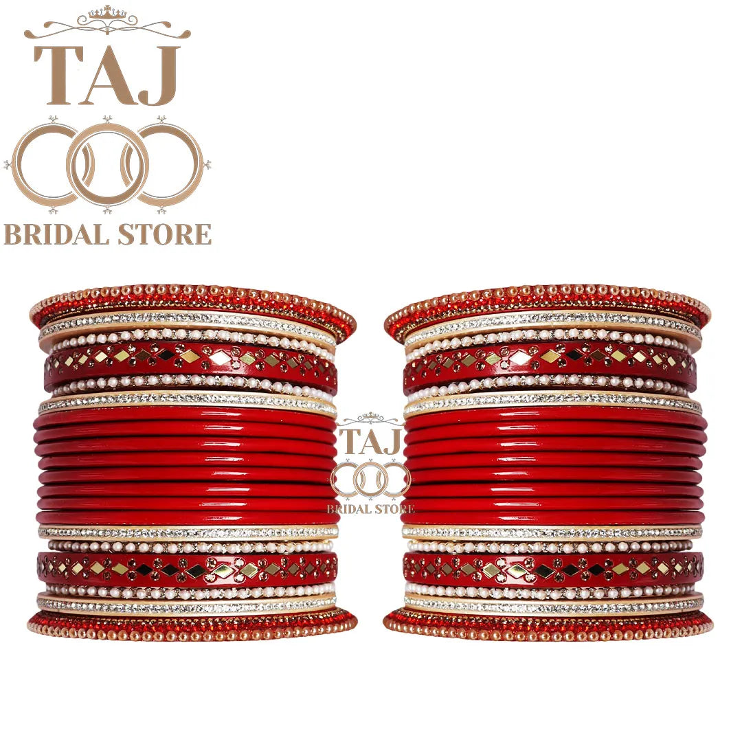 Bridal Chura Lac Bangle Set for Bride