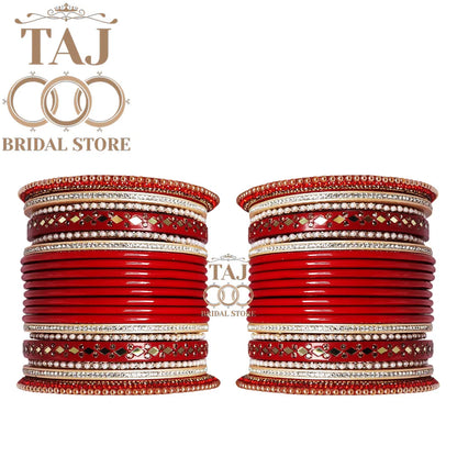 Bridal Chura Lac Bangle Set for Bride