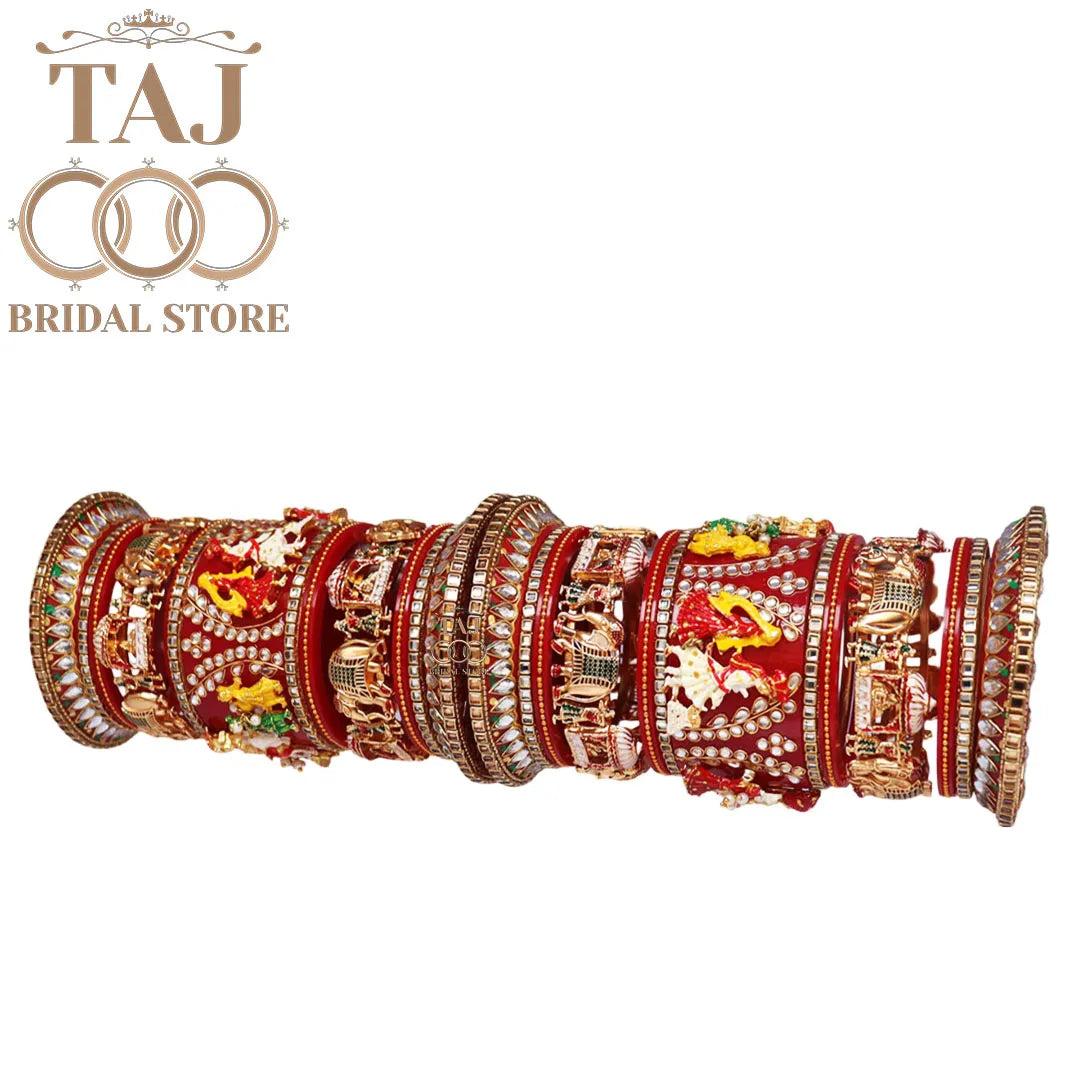 Rajwadi Bridal Bangles Set With Beautiful Latest Doli Barat Design Kada