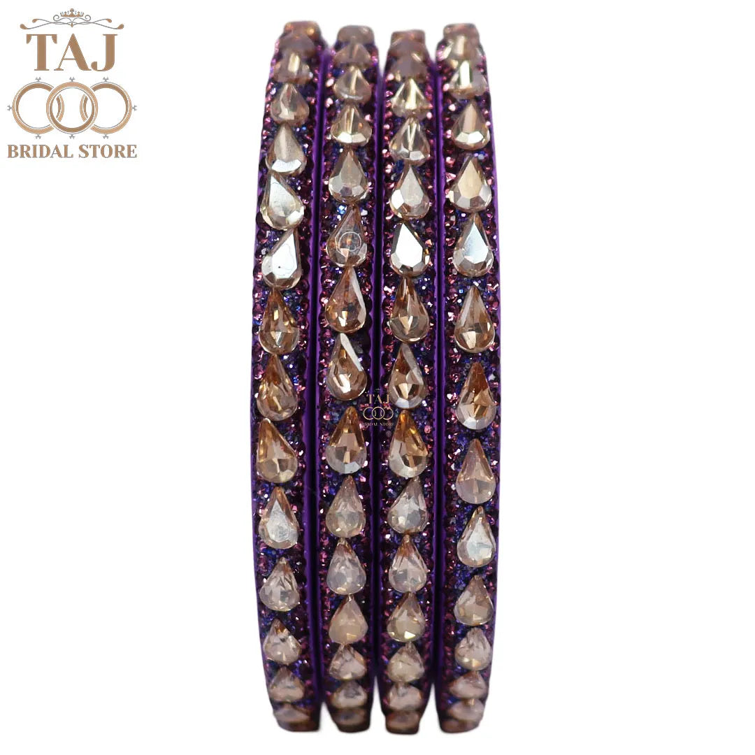 Pure Lac Bangles For Women With Best Kundan Design