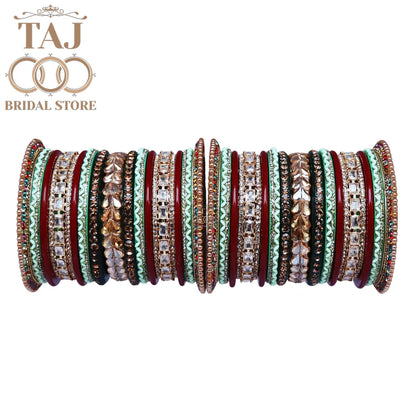 Elegant Bridal Bangle Set for Indian Weddings in Beautiful Design