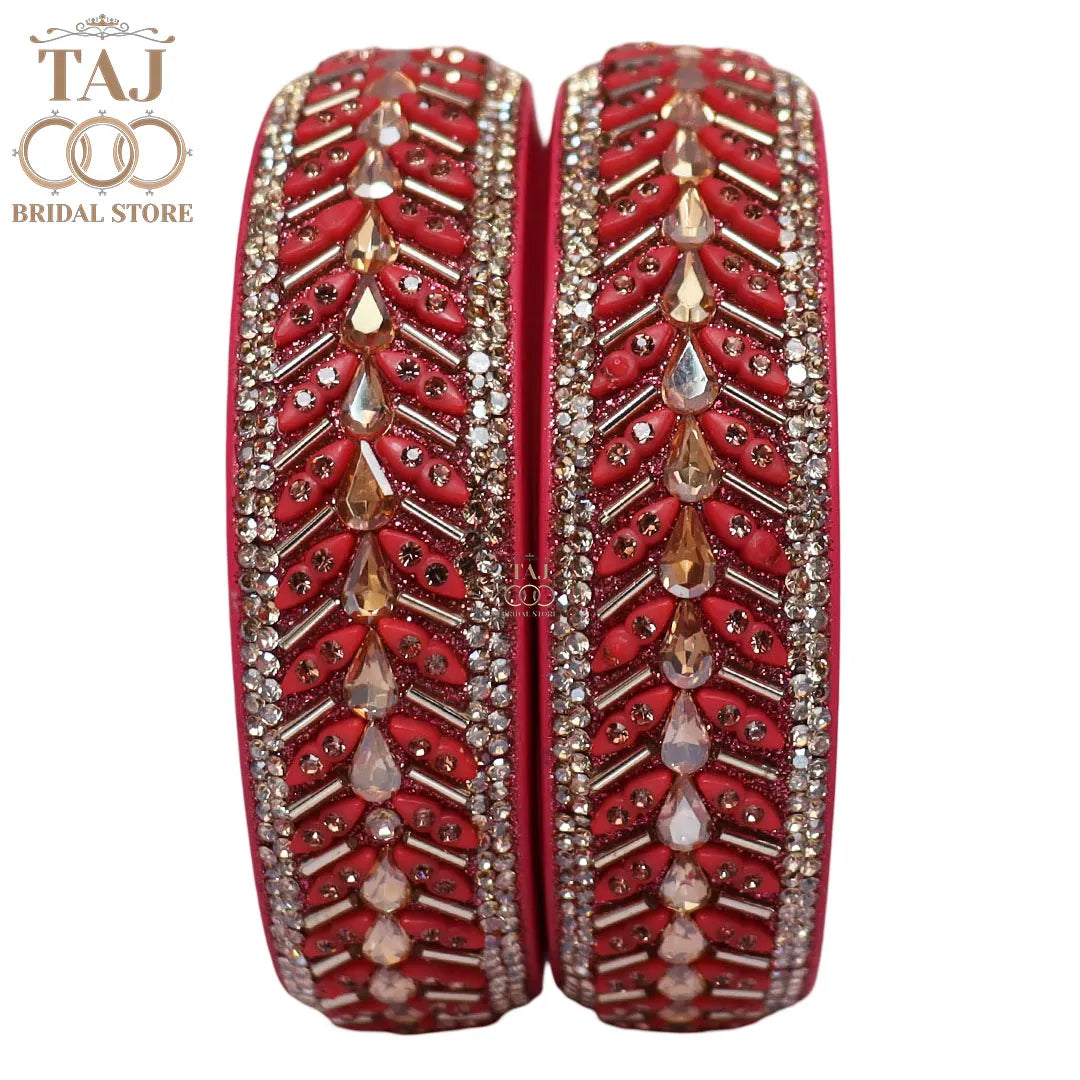 Jaipuri Fancy Lac Kada Bangles in Latest Kundan Design