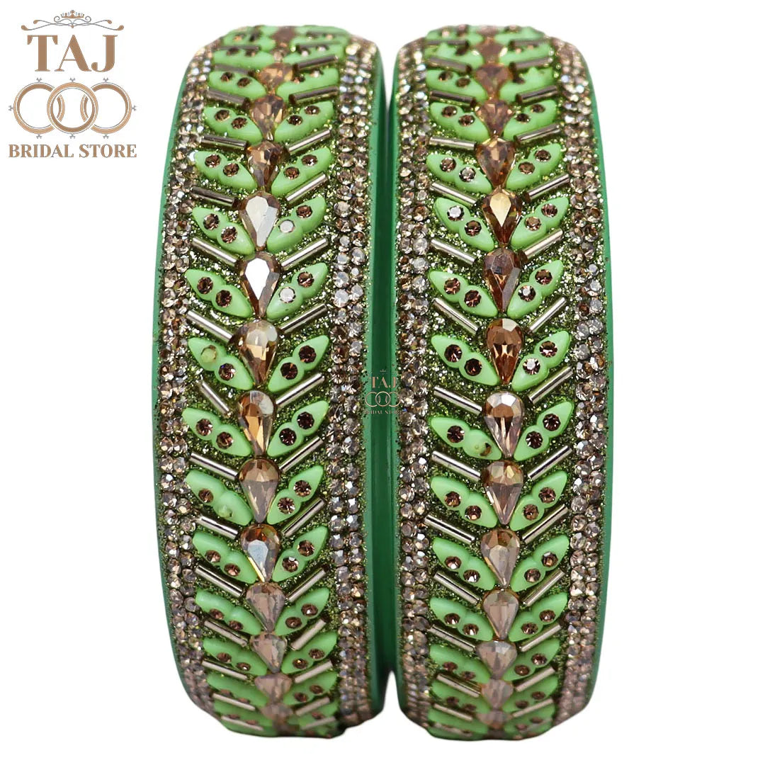 Jaipuri Fancy Lac Kada Bangles in Latest Kundan Design