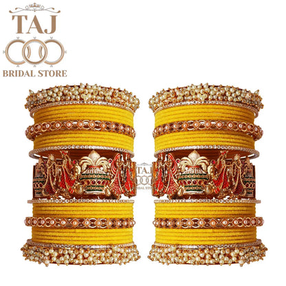 Wedding Bangle Set with Dulha-Dulhan Kada