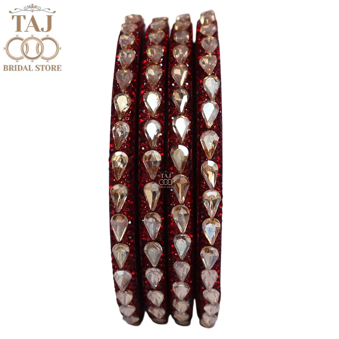 Pure Lac Bangles For Women With Best Kundan Design