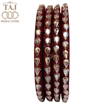 Pure Lac Bangles For Women With Best Kundan Design