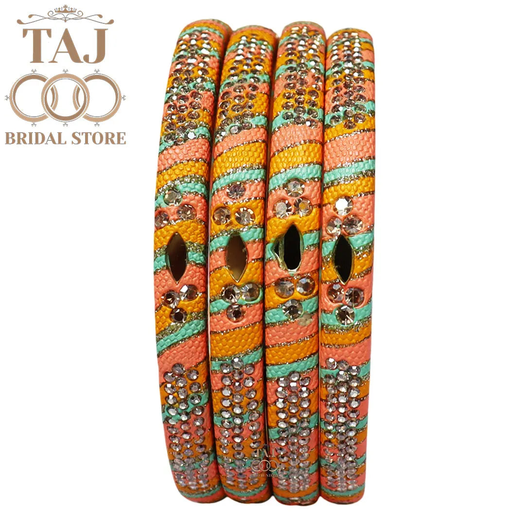 Traditional Indian bangles with a modern twist (Set of 2)