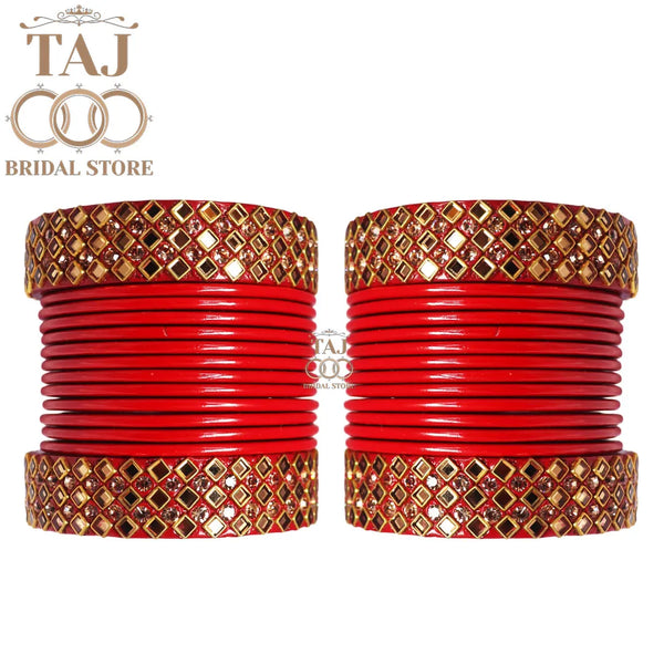 Rajasthani Kundan Lac Wedding Chura Set