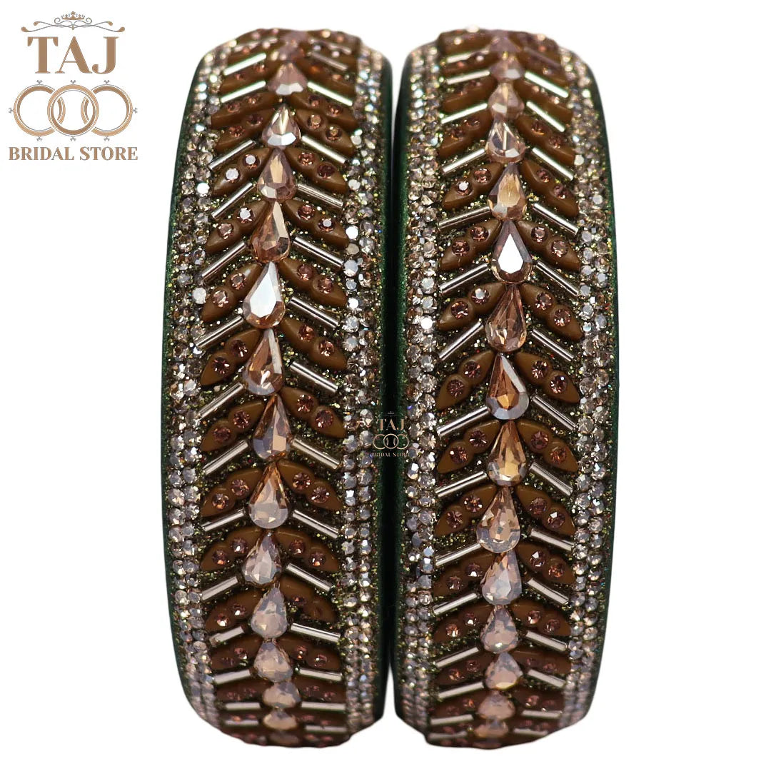 Jaipuri Fancy Lac Kada Bangles in Latest Kundan Design