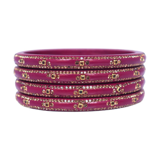 Beautiful Dailywear Lakh Bangle Set (Pack of 4)