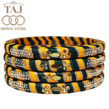 Traditional Indian bangles with a modern twist (Set of 2)