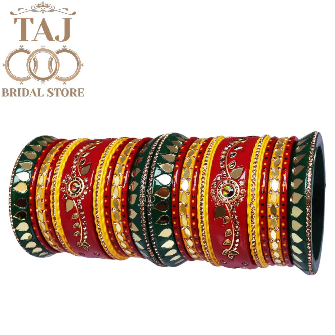 Wedding Chura Multi Color Lac Bangles For Wedding