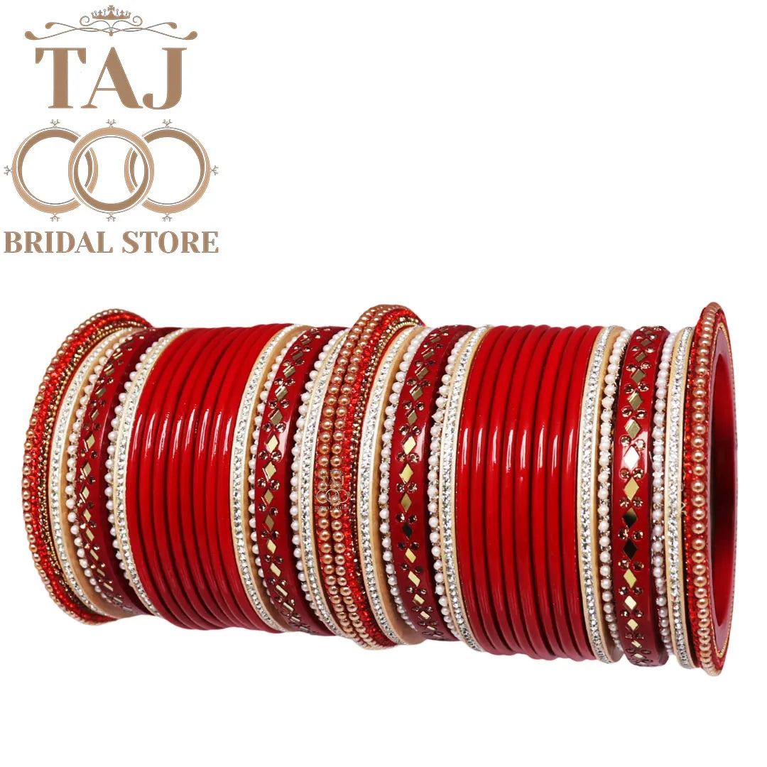 Bridal Chura Lac Bangle Set for Bride