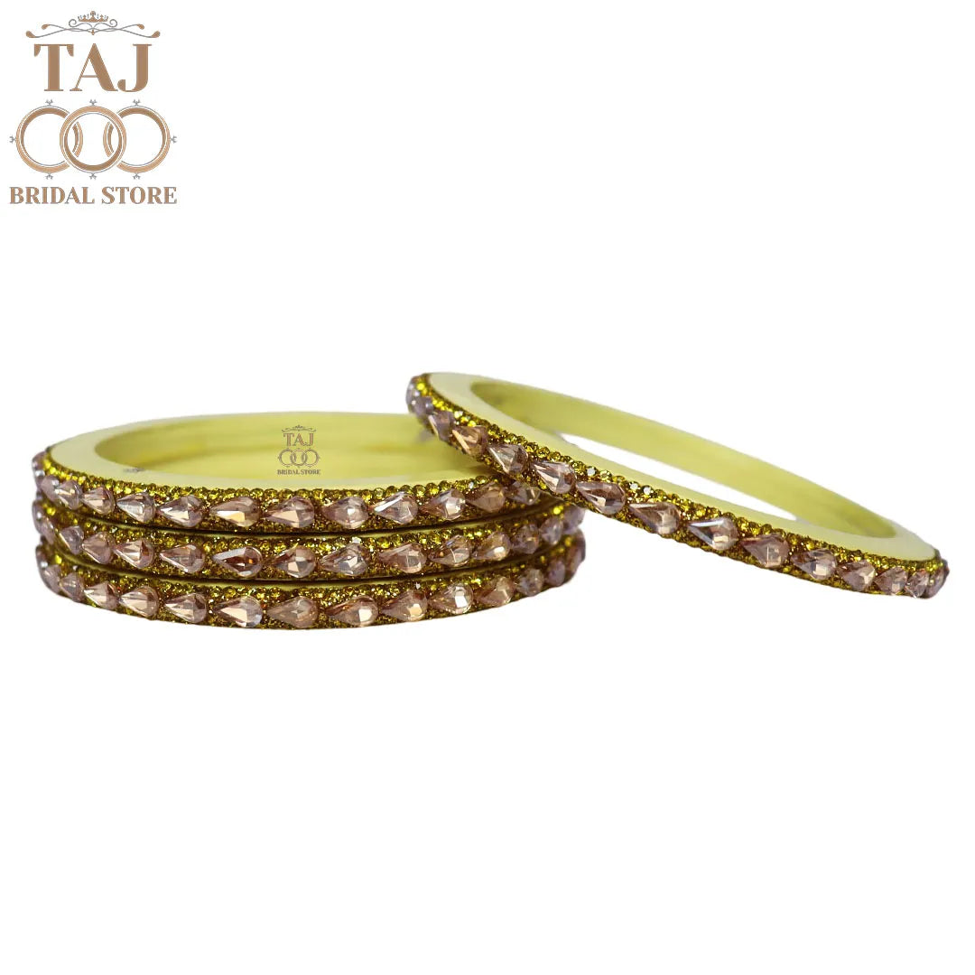 Pure Lac Bangles For Women With Best Kundan Design