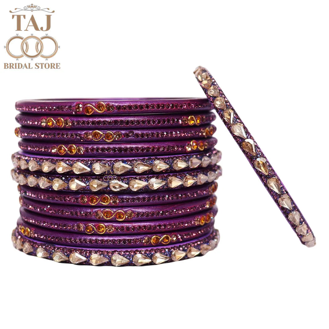 Rajasthani Short Lac Bangles Set With New Kundan Design