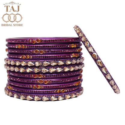 Rajasthani Short Lac Bangles Set With New Kundan Design
