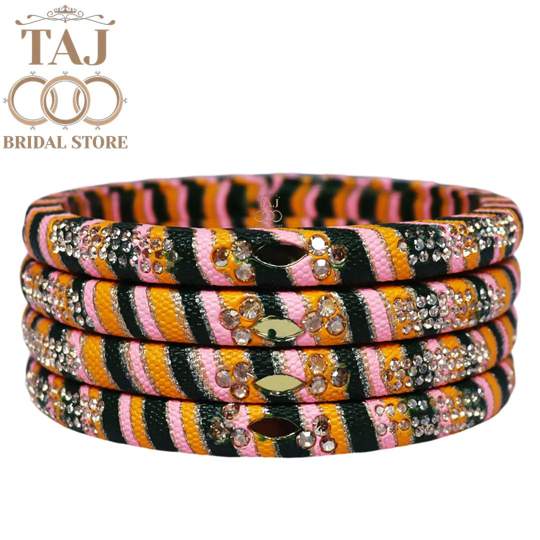 Traditional Indian bangles with a modern twist (Set of 2)