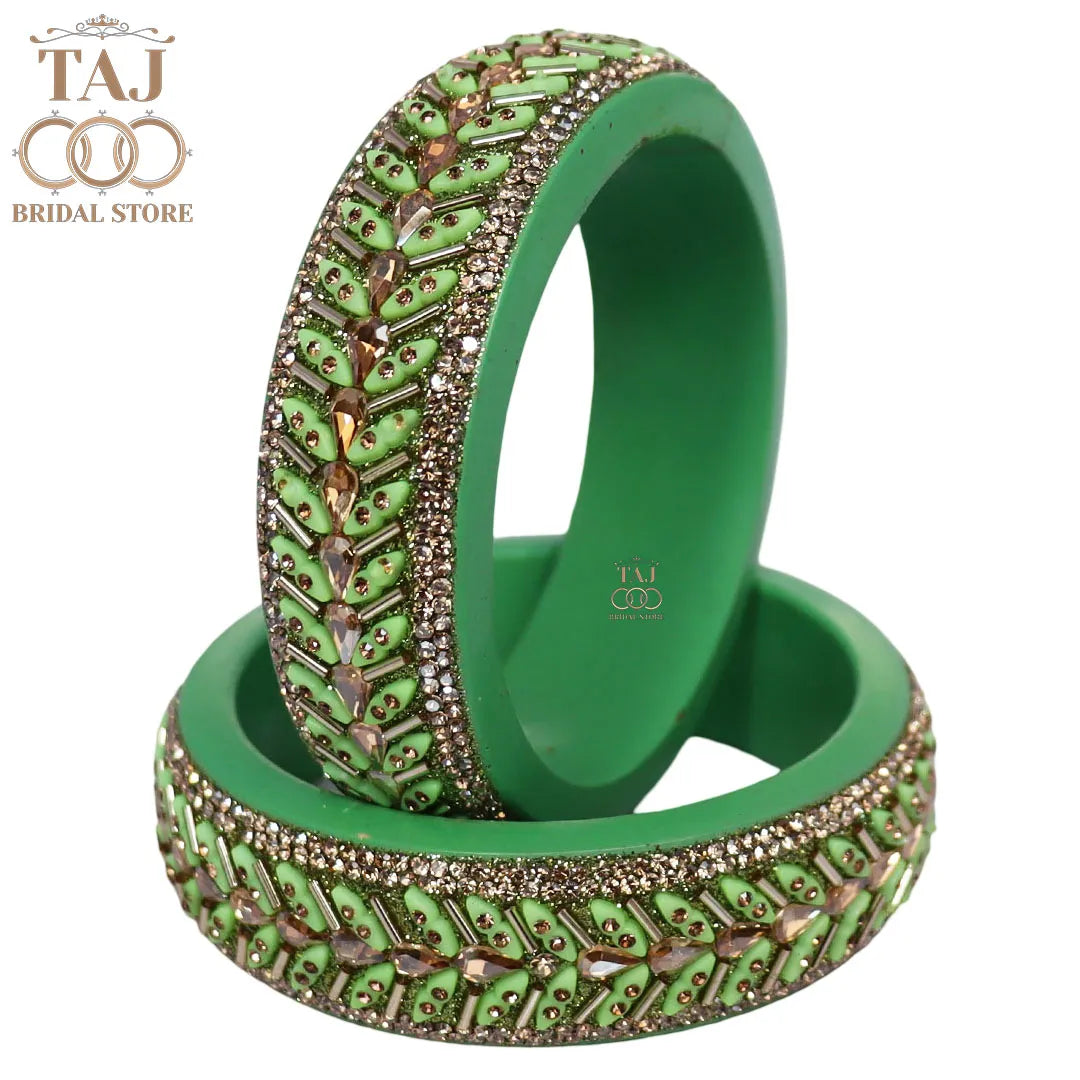 Jaipuri Fancy Lac Kada Bangles in Latest Kundan Design