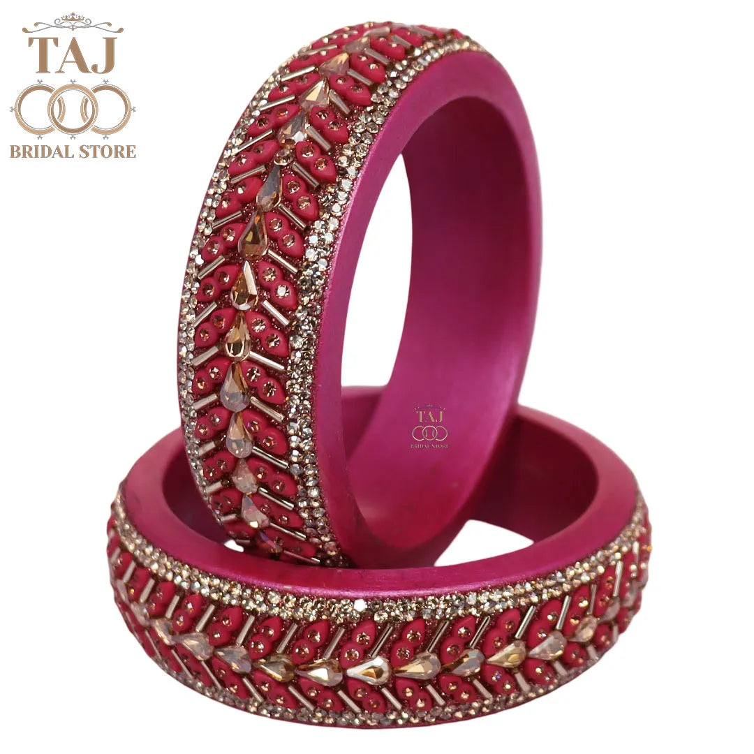 Jaipuri Fancy Lac Kada Bangles in Latest Kundan Design
