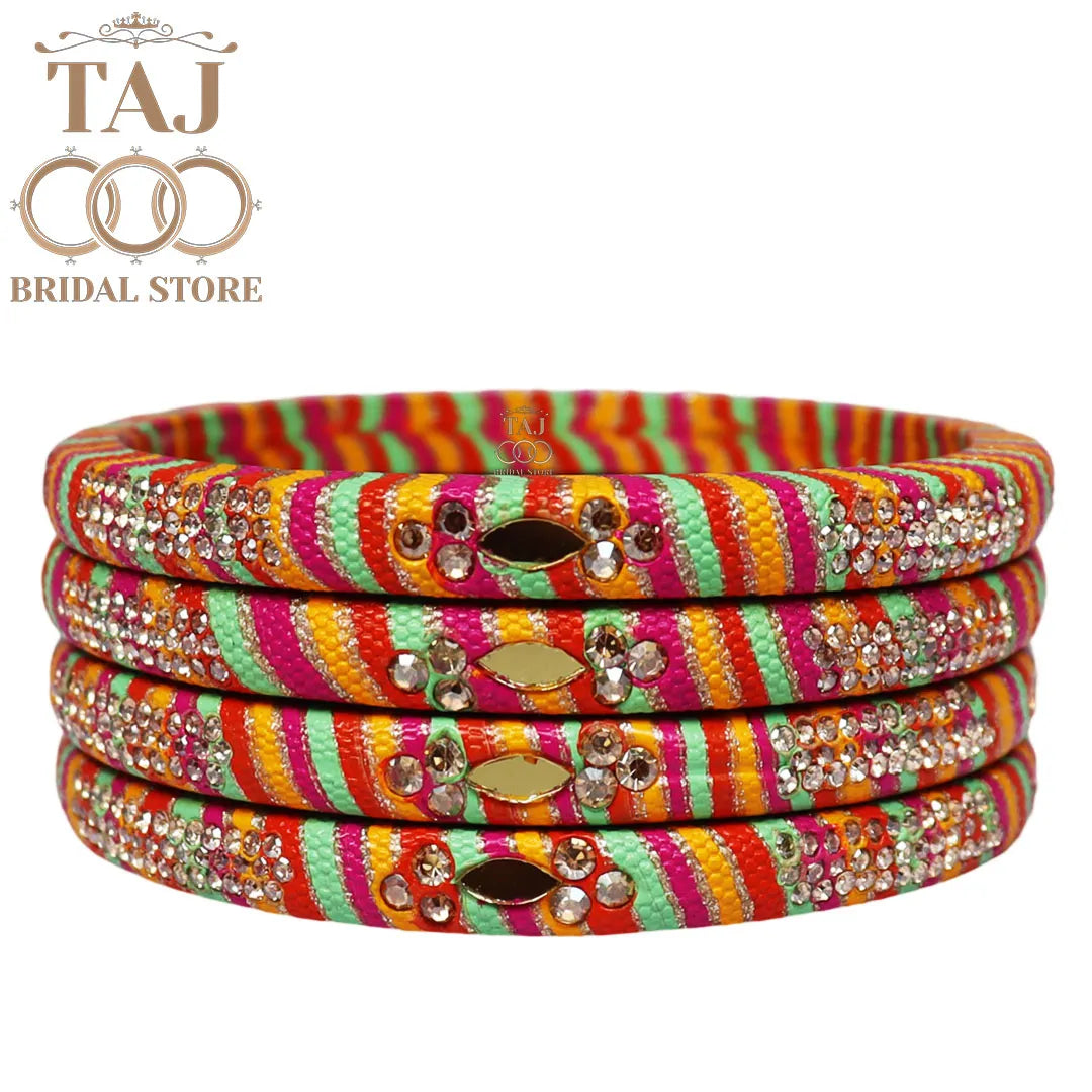 Traditional Indian bangles with a modern twist (Set of 2)