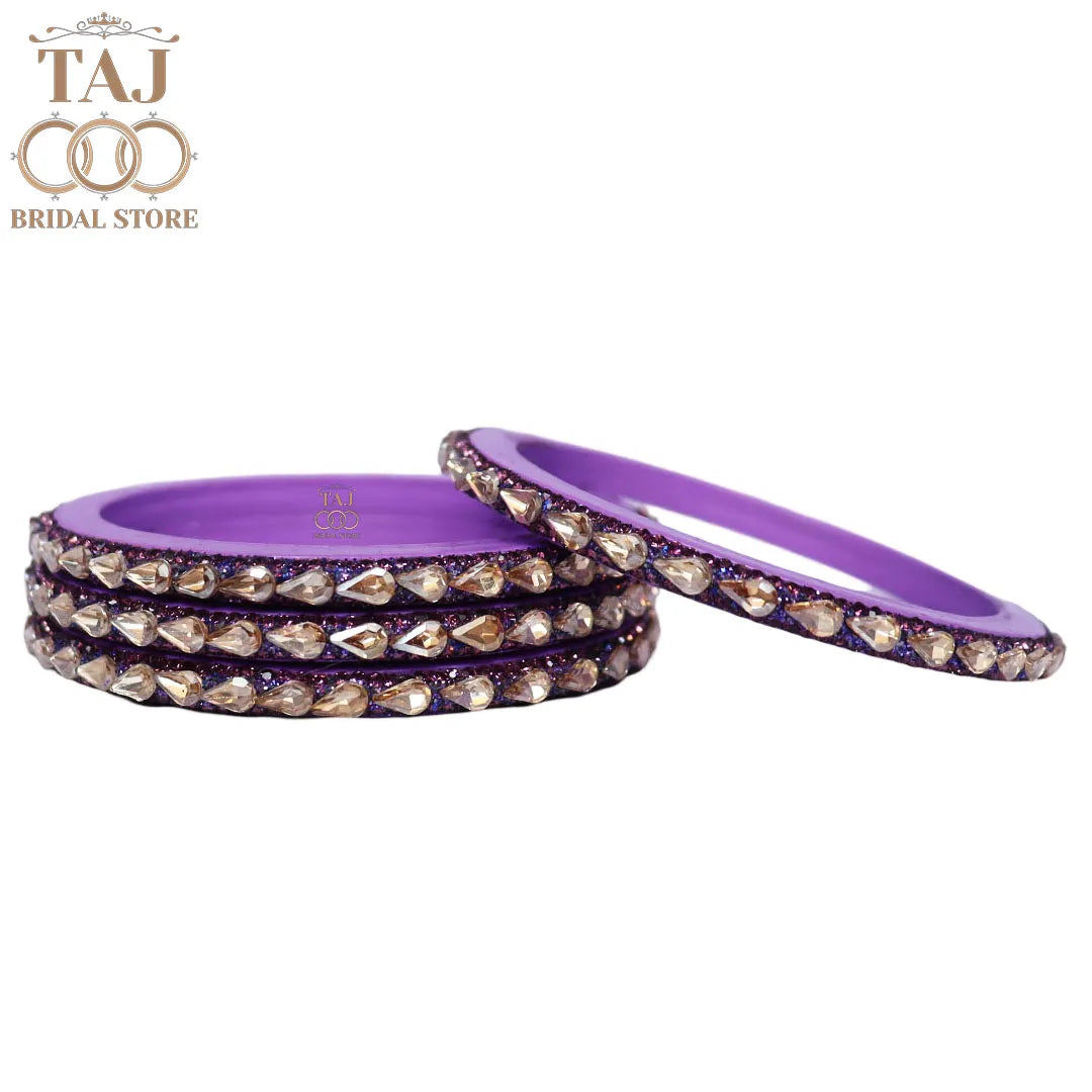 Pure Lac Bangles For Women With Best Kundan Design