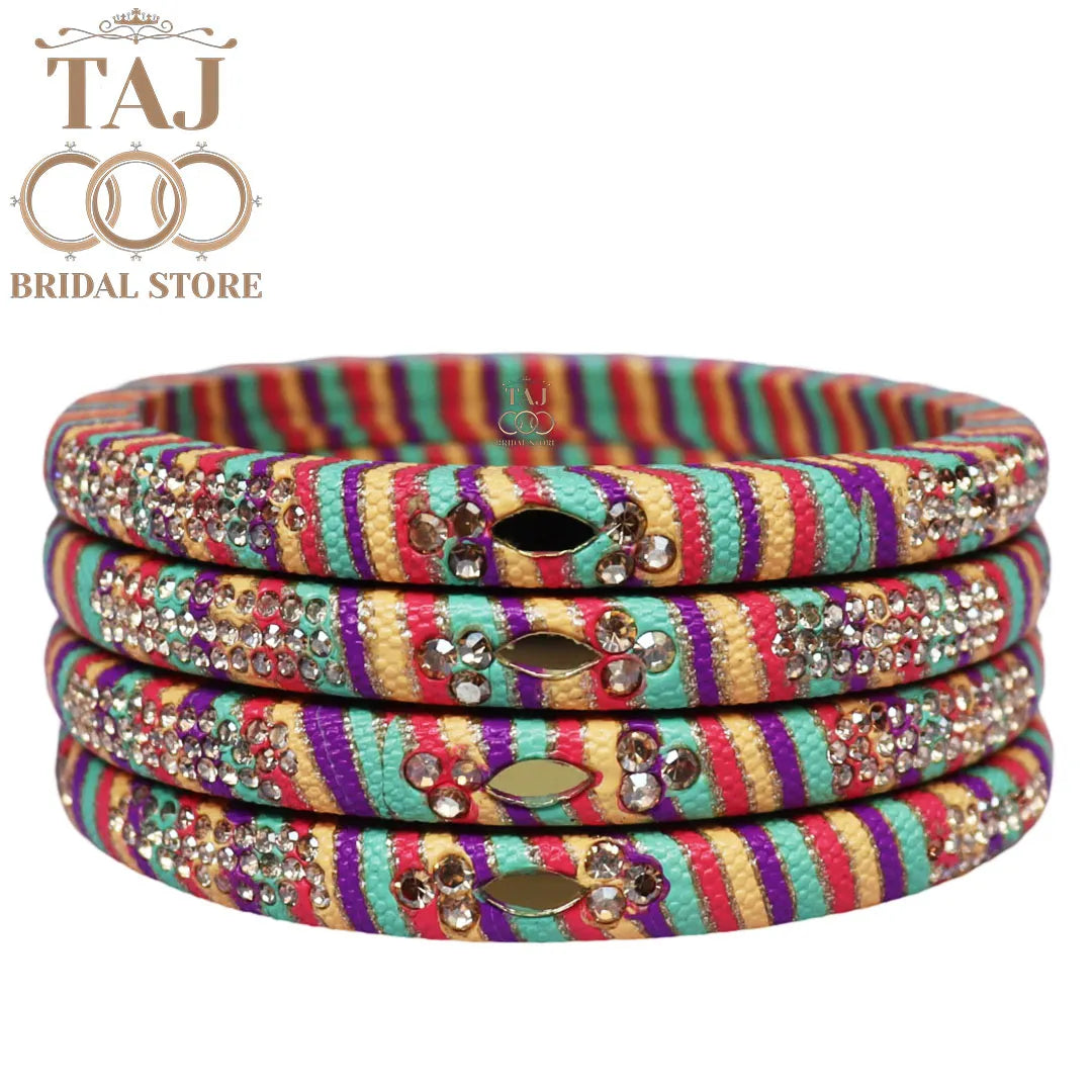 Traditional Indian bangles with a modern twist (Set of 2)