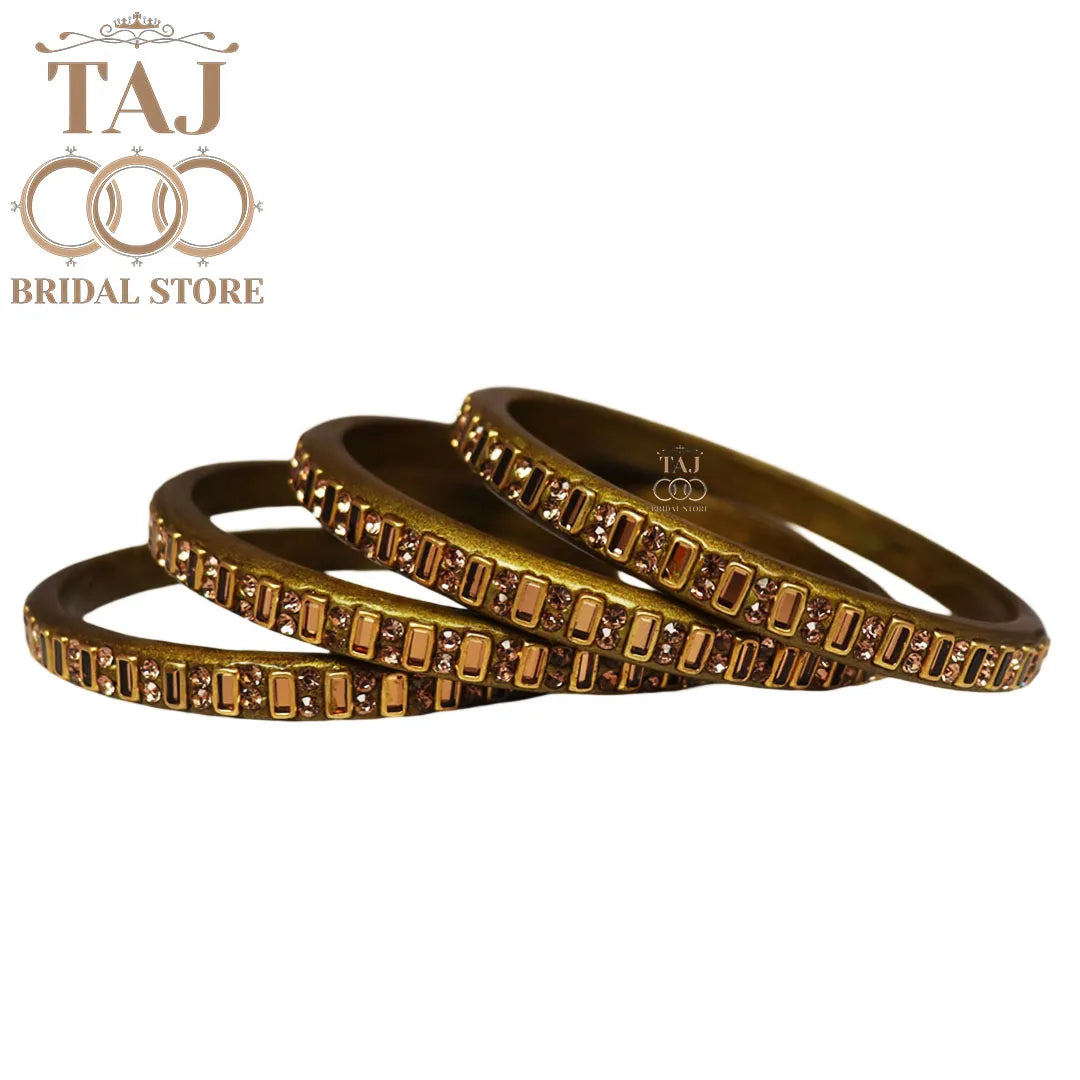 Kundan Lac Kada Bangles in Latest Design (Set of 4)