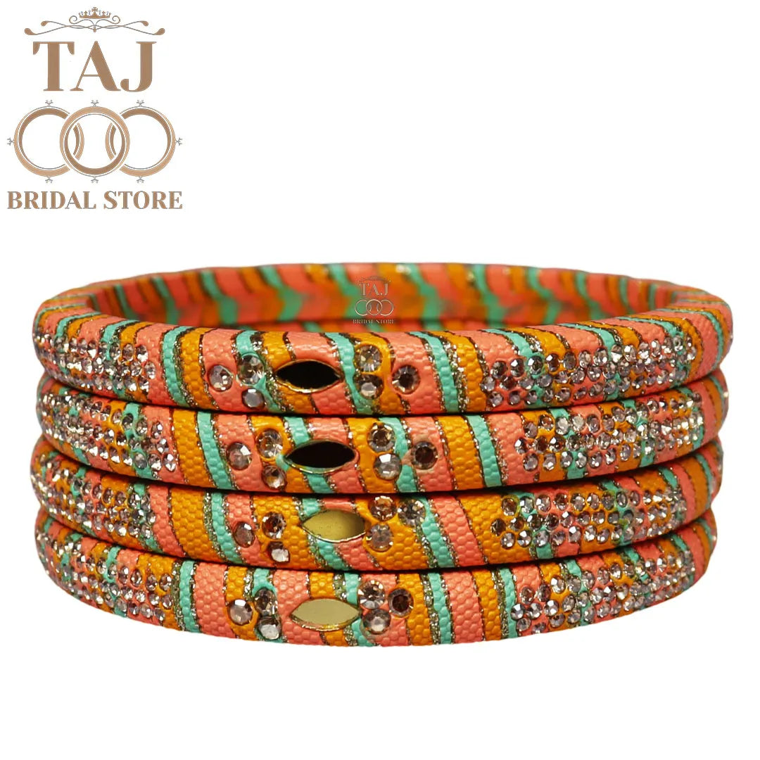 Traditional Indian bangles with a modern twist (Set of 2)