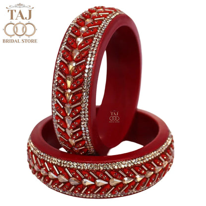 Jaipuri Fancy Lac Kada Bangles in Latest Kundan Design