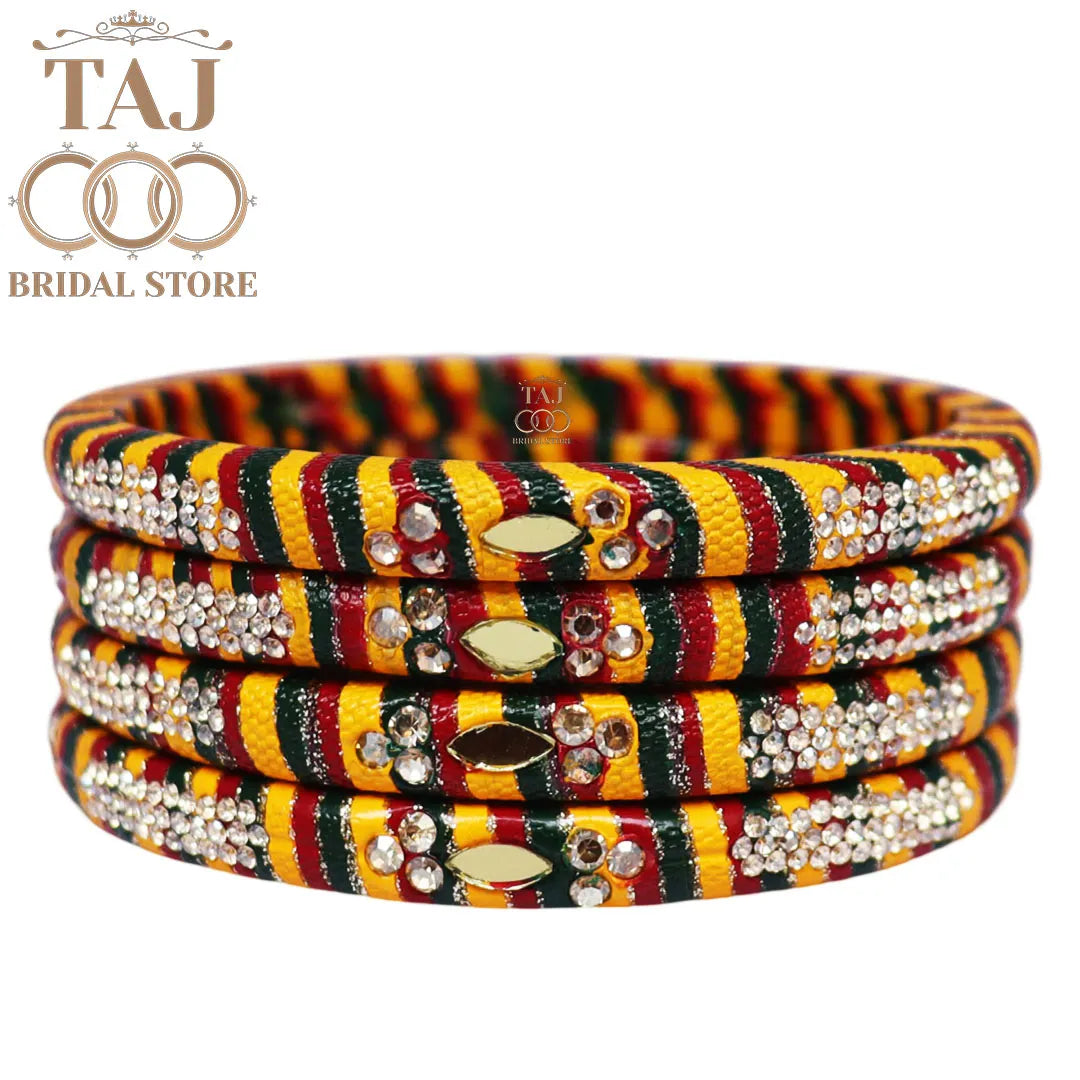 Traditional Indian bangles with a modern twist (Set of 2)