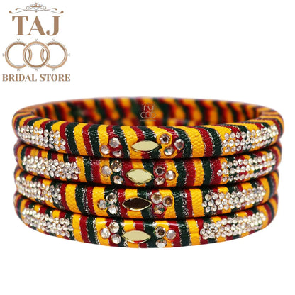 Traditional Indian bangles with a modern twist (Set of 2)