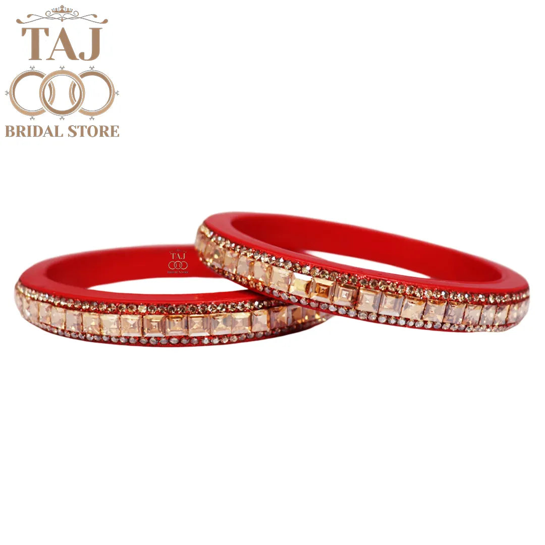 Rajasthani Kundan Lac Kada Bangles with Best Kundan Design