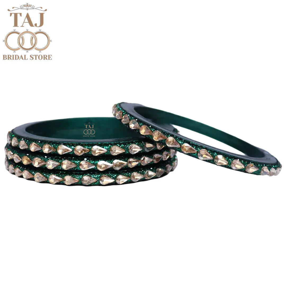 Pure Lac Bangles For Women With Best Kundan Design