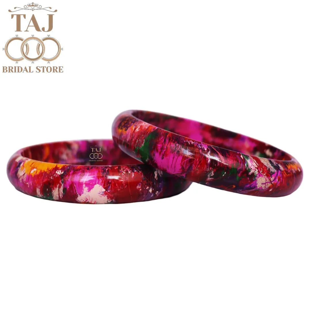 Multi Color Jaipuri Lac Kada Bangles