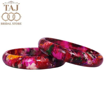 Multi Color Jaipuri Lac Kada Bangles