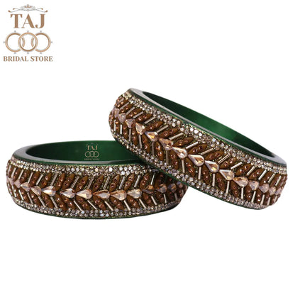 Jaipuri Fancy Lac Kada Bangles in Latest Kundan Design