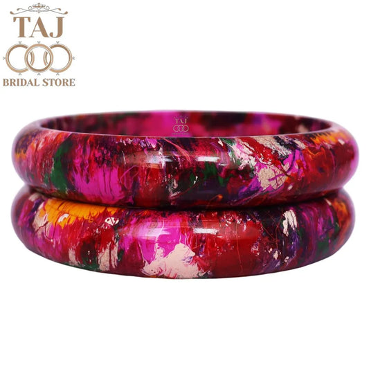 Multi Color Jaipuri Lac Kada Bangles